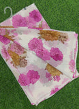 Lovely Printed Floral Georgette Saree