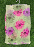 Lovely Printed Floral Georgette Saree