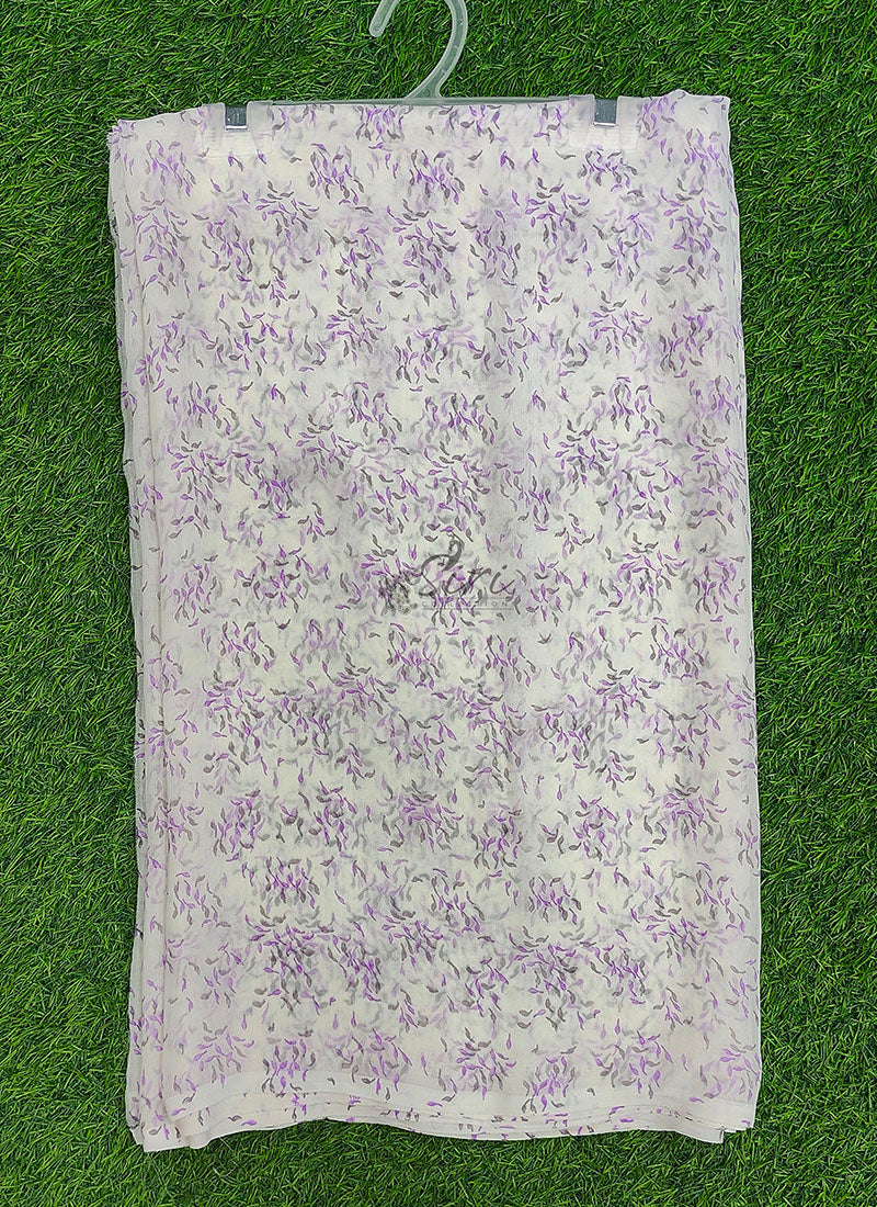 Lovely Printed Floral Georgette Saree