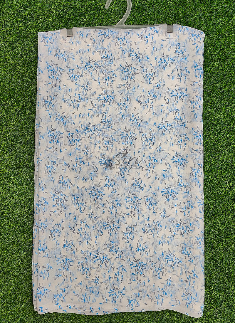 Lovely Printed Floral Georgette Saree