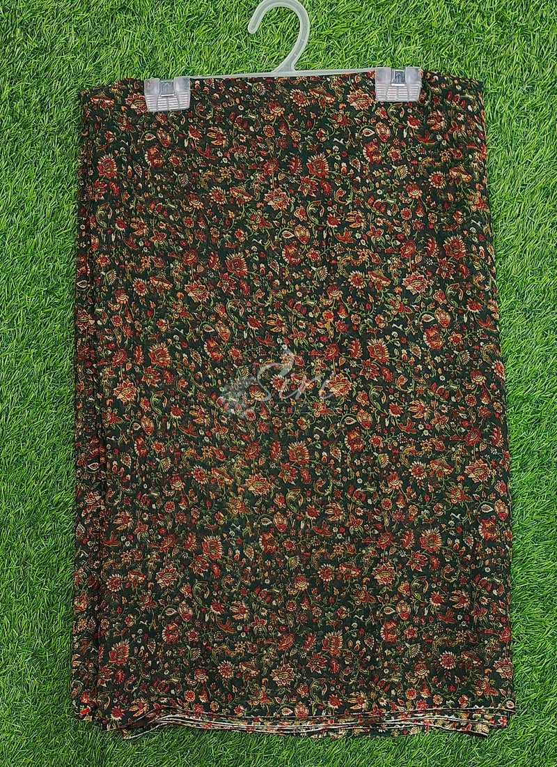 Lovely Printed Floral Georgette Saree