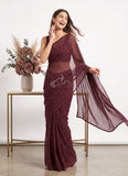 Beautiful Printed Georgette Saree without Blouse
