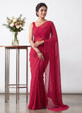 Beautiful Printed Georgette Saree without Blouse