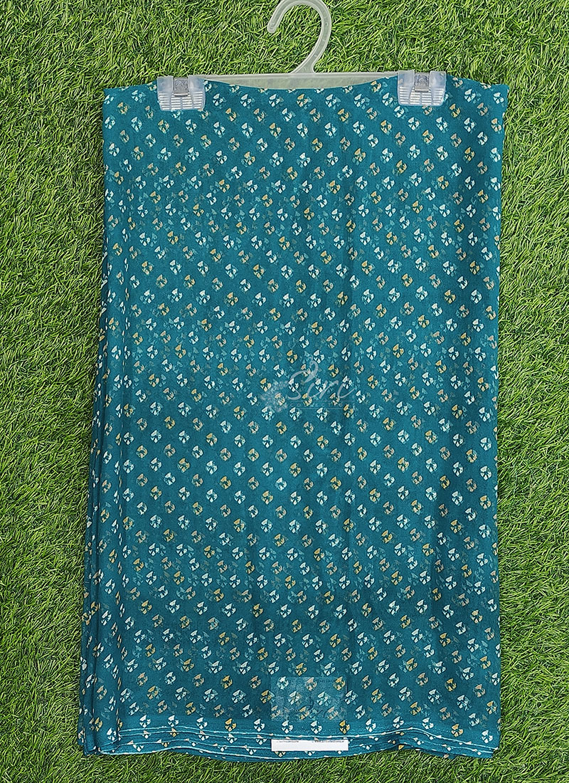 Beautiful Printed Georgette Saree without Blouse