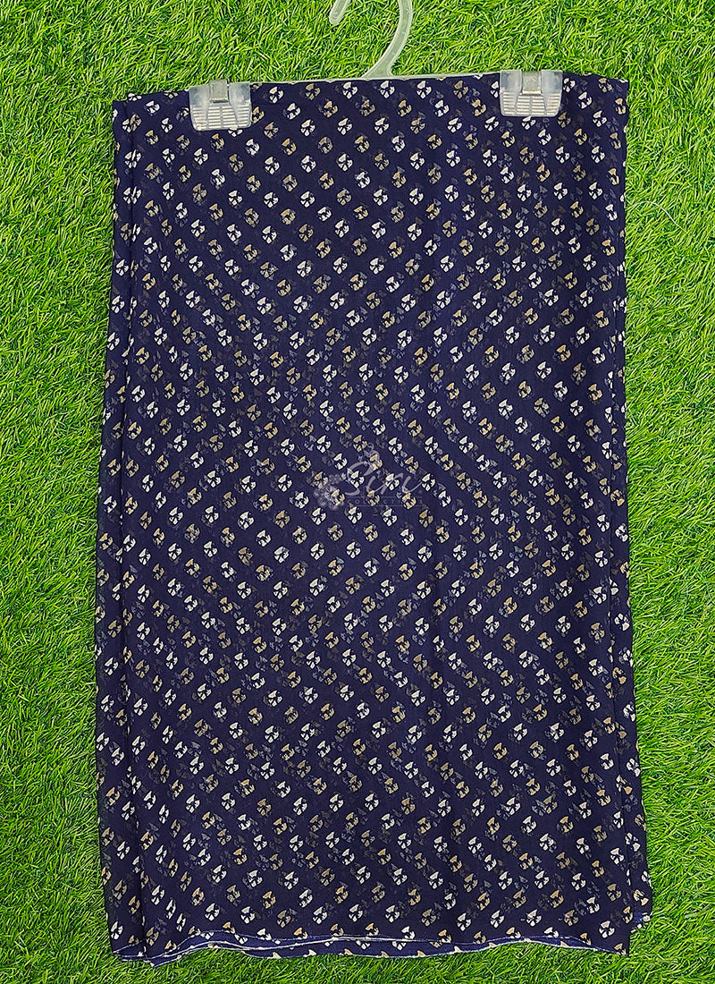 Beautiful Printed Georgette Saree without Blouse