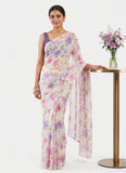 Siri Sarees Floral Print Georgette Saree Without Blouse