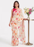 Siri Sarees Floral Print Georgette Saree Without Blouse