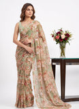 Siri Sarees Floral Print Georgette Saree Without Blouse