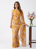 Siri Sarees Floral Print Georgette Saree Without Blouse