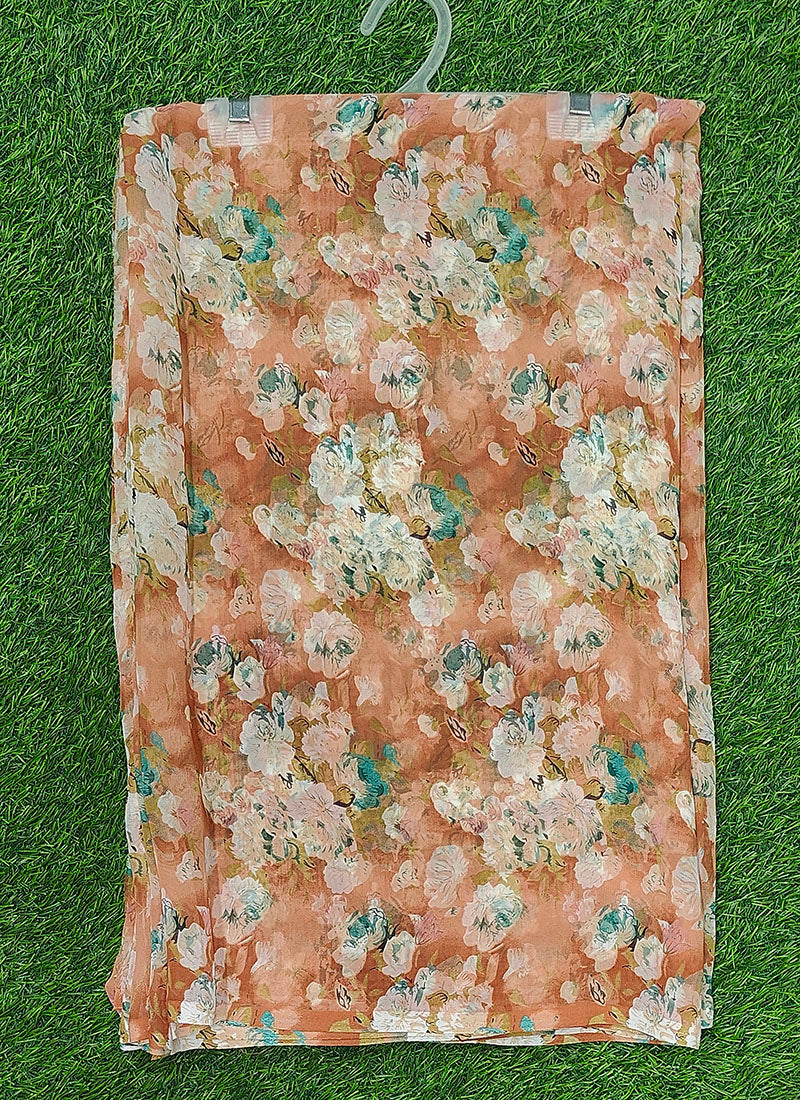 Siri Sarees Floral Print Georgette Saree Without Blouse