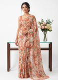 Siri Sarees Floral Print Georgette Saree Without Blouse