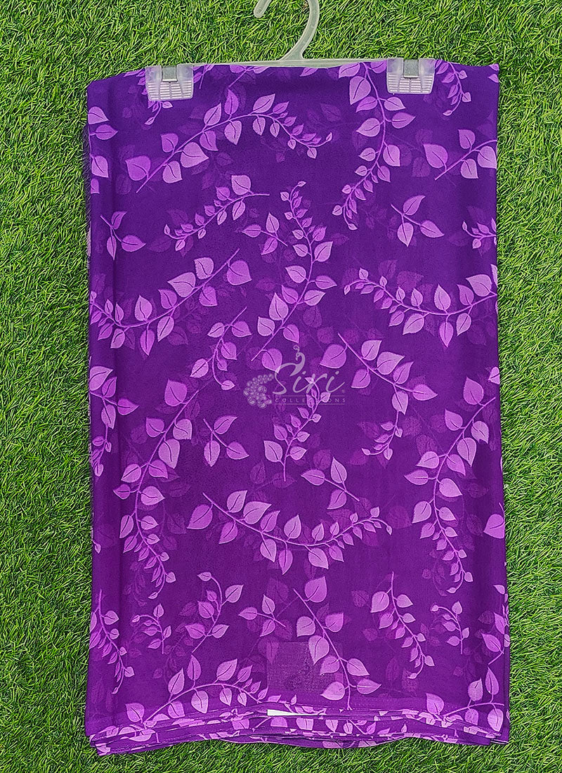 Siri Sarees Floral Print Georgette Saree Without Blouse
