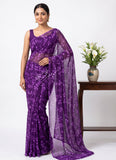 Siri Sarees Floral Print Georgette Saree Without Blouse
