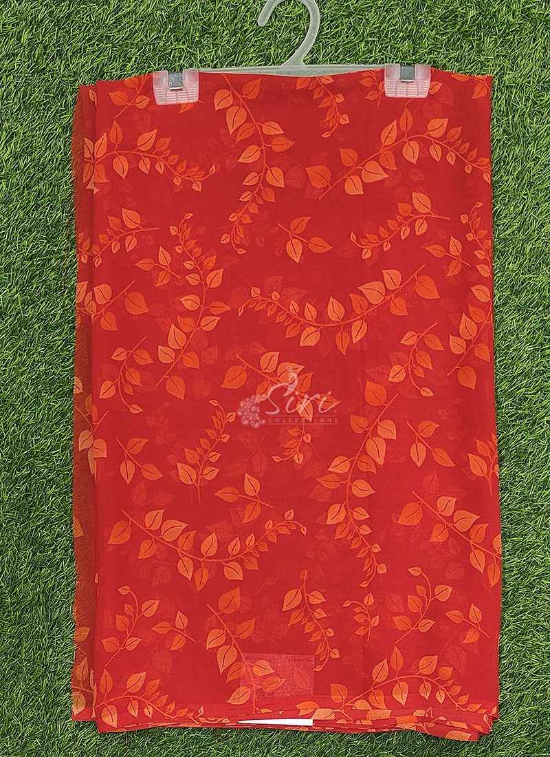 Siri Sarees Floral Print Georgette Saree Without Blouse