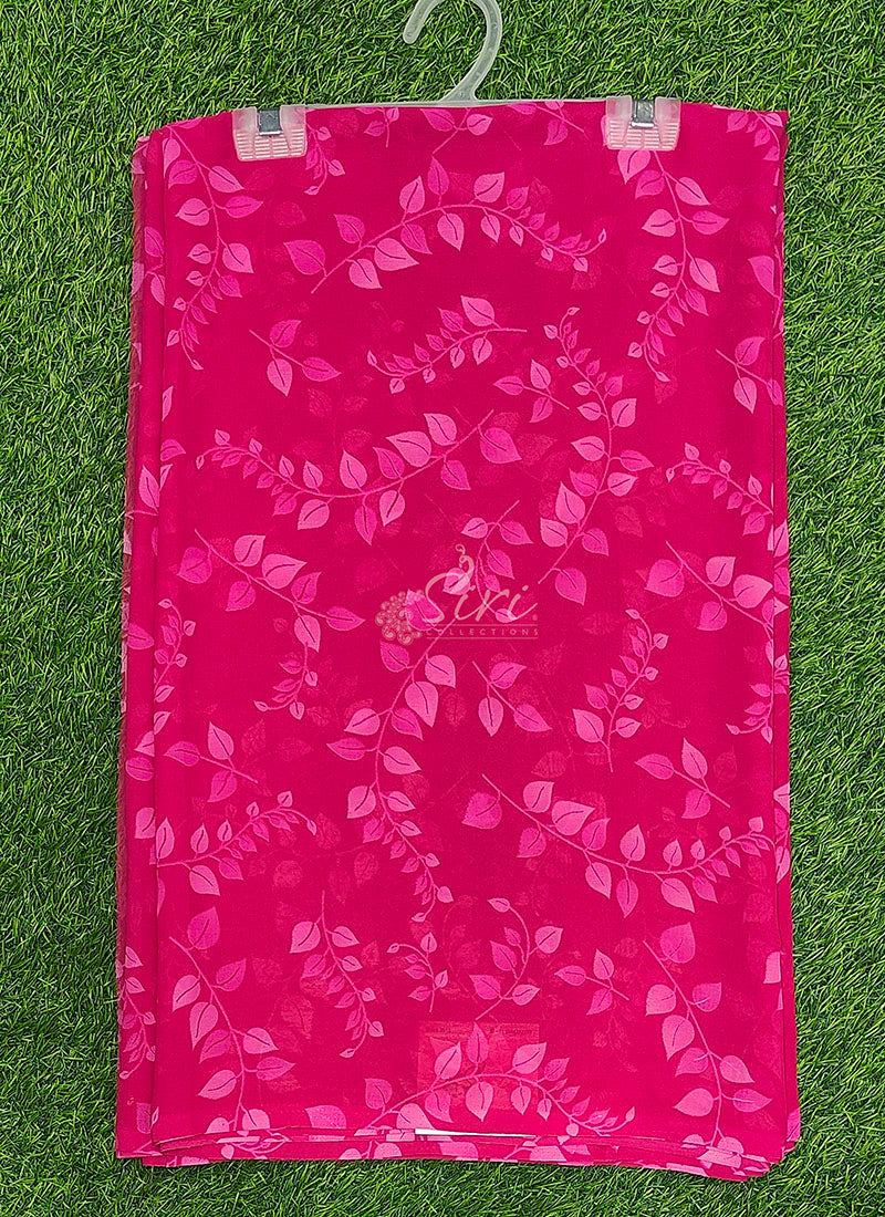 Siri Sarees Floral Print Georgette Saree Without Blouse