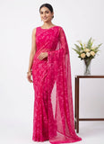 Siri Sarees Floral Print Georgette Saree Without Blouse