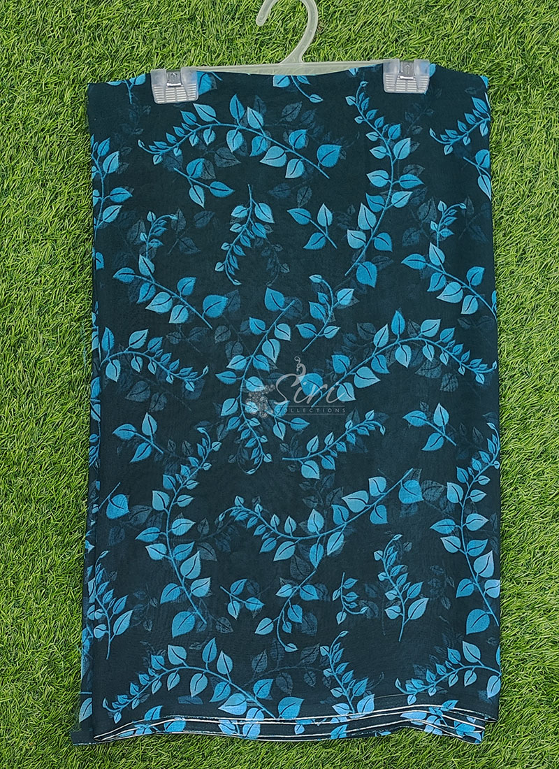 Siri Sarees Floral Print Georgette Saree Without Blouse