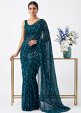 Siri Sarees Floral Print Georgette Saree Without Blouse