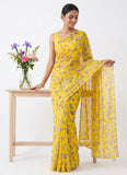 Siri Sarees Floral Print Georgette Saree Without Blouse