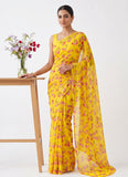 Siri Sarees Floral Print Georgette Saree Without Blouse
