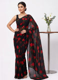 Siri Sarees Floral Print Georgette Saree Without Blouse