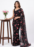 Siri Sarees Floral Print Georgette Saree Without Blouse
