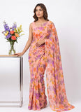 Siri Sarees Floral Print Georgette Saree Without Blouse