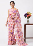 Siri Sarees Floral Print Georgette Saree Without Blouse