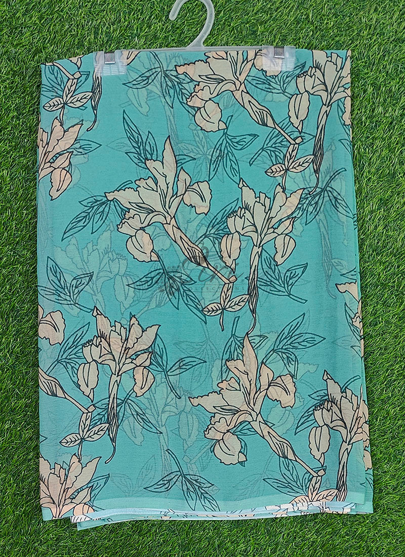 Lovely Digital Print Soft Siri Chiffon Saree