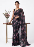 Latest Digital Print Soft Siri Chiffon Saree