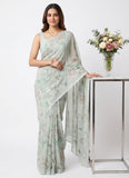 Beautiful Digital Print Soft Siri Chiffon Saree with Blouse