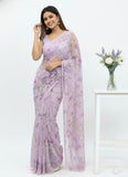 Beautiful Digital Print Soft Siri Chiffon Saree with Blouse