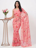 Beautiful Digital Print Soft Siri Chiffon Saree with Blouse