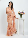 Beautiful Digital Print Soft Siri Chiffon Saree with Blouse
