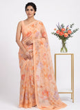 Beautiful Digital Print Soft Siri Chiffon Saree with Blouse