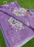 Beautiful Digital Print Soft Siri Chiffon Saree with Blouse