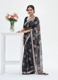 Siri Sarees Digital Print Soft Siri Chiffon Saree with Blouse