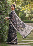 Siri Sarees Digital Print Soft Siri Chiffon Saree with Blouse