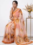 Digital Print Soft Siri Chiffon Saree with Blouse