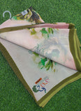 Digital Print Soft Siri Chiffon Saree with Blouse