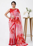 Digital Print Soft Siri Chiffon Saree with Blouse