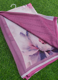 Digital Print Soft Siri Chiffon Saree with Blouse