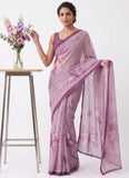 Digital Print Soft Siri Chiffon Saree with Blouse