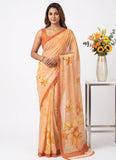 Digital Print Soft Siri Chiffon Saree with Blouse