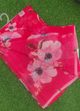 Siri Sarees Digital Print Soft Siri Chiffon Saree