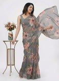 Siri Sarees Digital Print Soft Siri Chiffon Saree