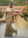 Siri Sarees Digital Print Soft Siri Chiffon Saree
