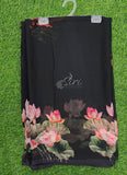 Siri Sarees Digital Print Soft Siri Chiffon Saree