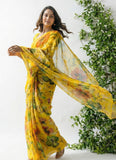 Siri Sarees Latest Digital Print Soft Siri Chiffon Saree