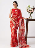 Siri Sarees Latest Digital Print Soft Siri Chiffon Saree